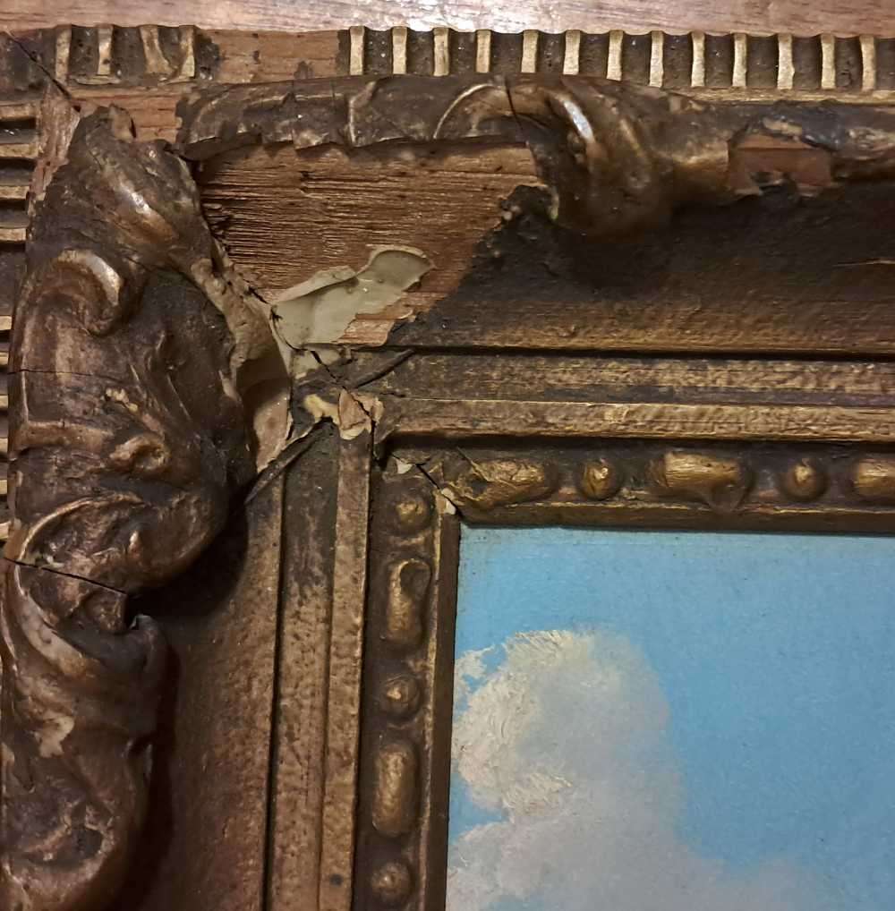 T. SCOTTY (Fasciotti) SA 1927-1993 oil painting on board "Basutoland" signed