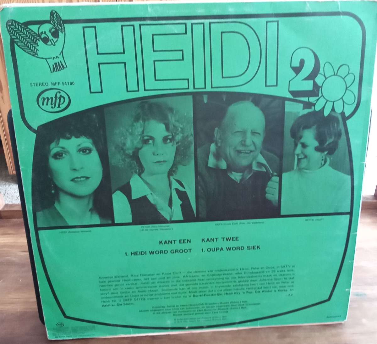 HEIDI 2 LP VINYL RECORD STEREO AFRIKAANS