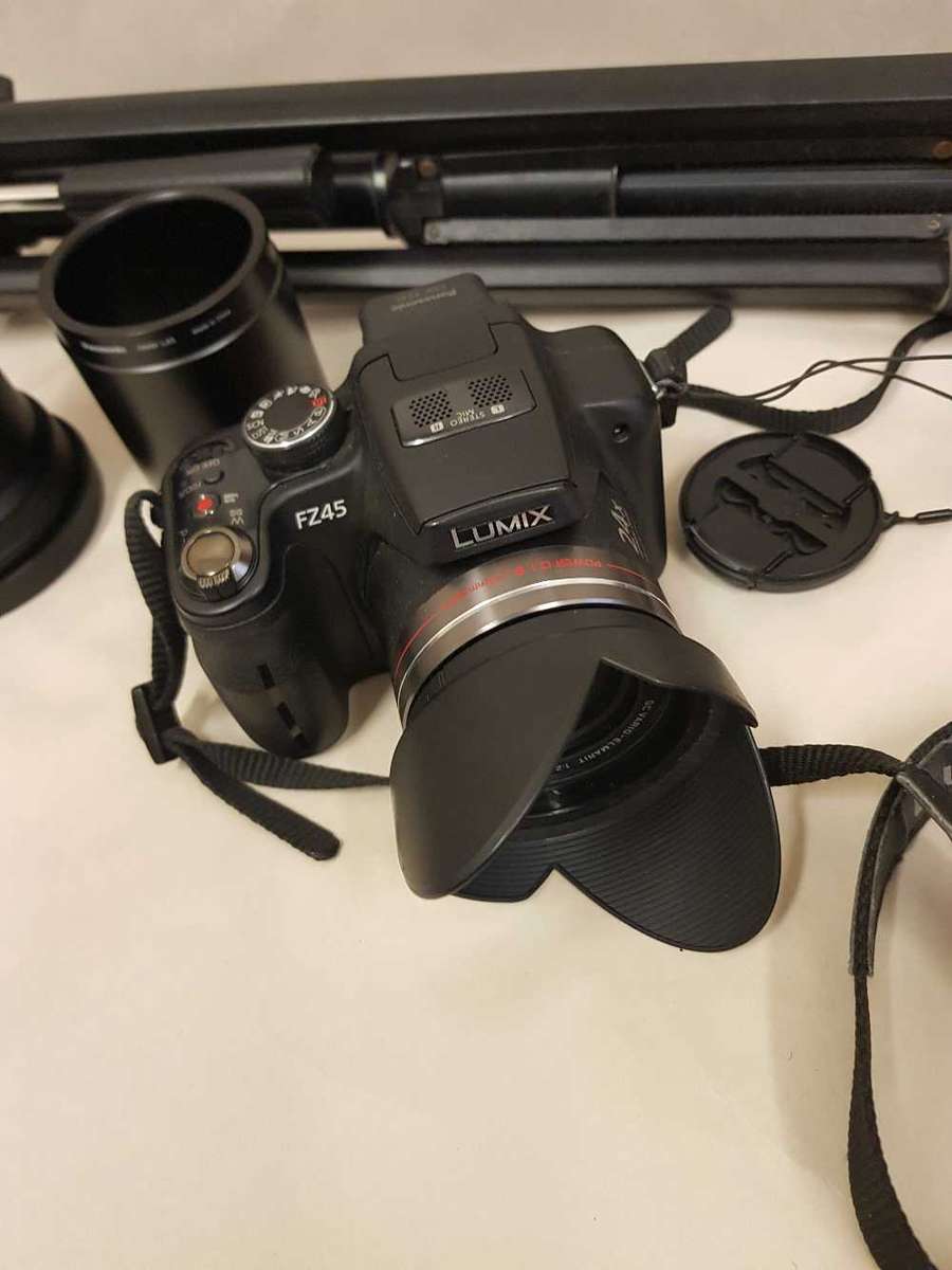 Panasonic Lumix FZ 45. x24 zoom camera with additional 2.2 x zoom lens