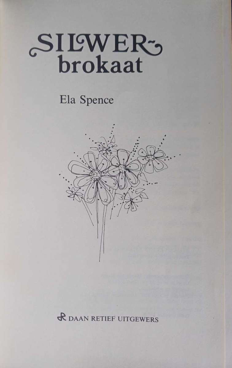Silwerbrokaat deur Ela Spence