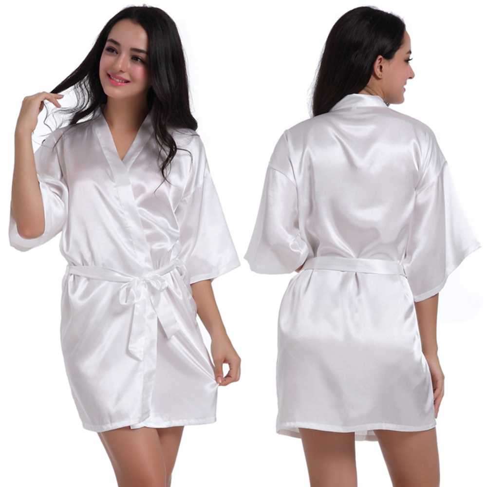 Bridal satin robes Satin gown silk robe brides maid robe#local stock#