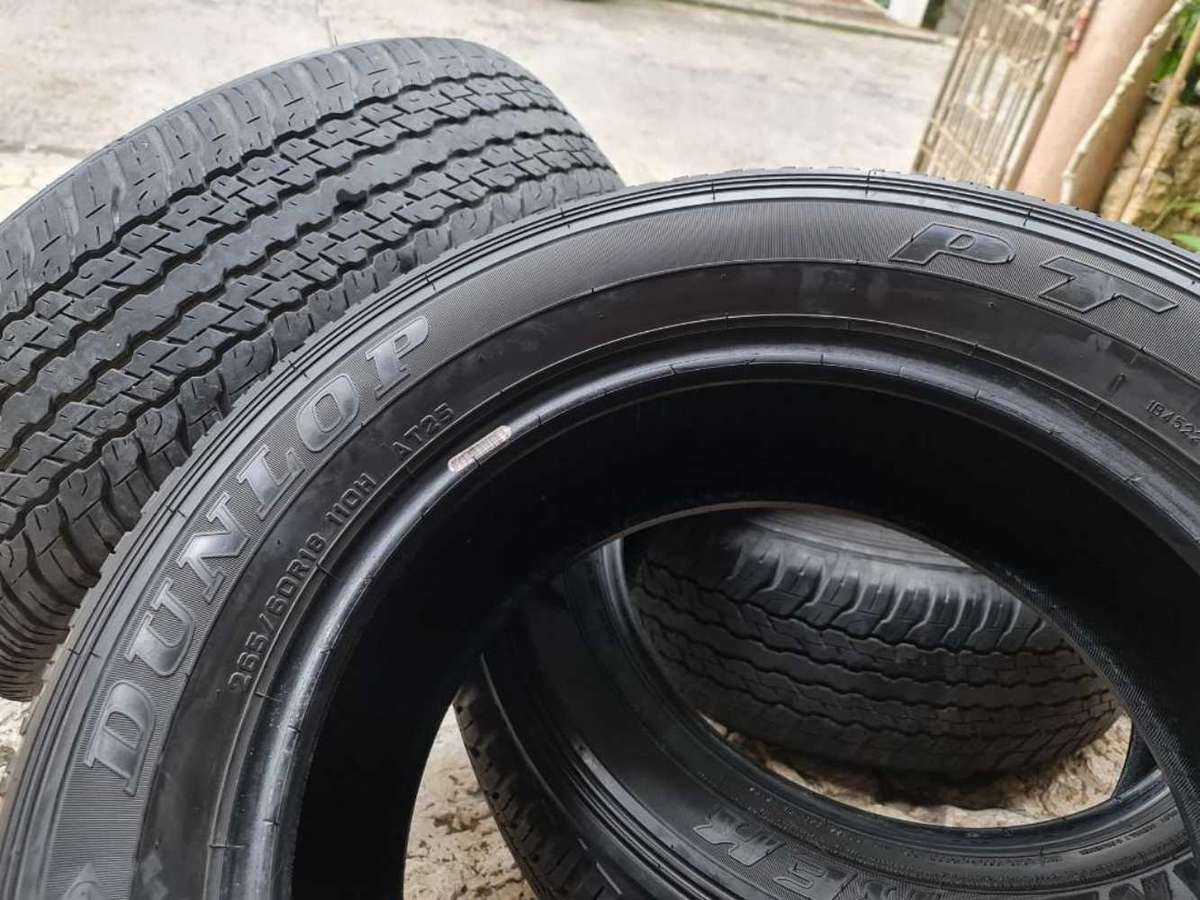 265/60/18 Dunlop Gtandrak AT used tyes