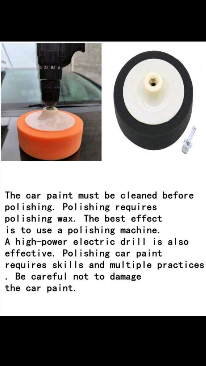 6" Flat Sponge Buffing Polishing Pad