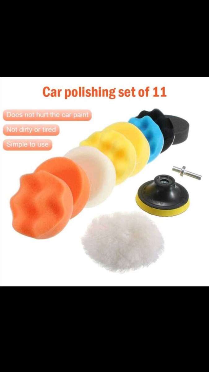 11pcs 3-inch Car Polishing Kit, Sponge Disc Set