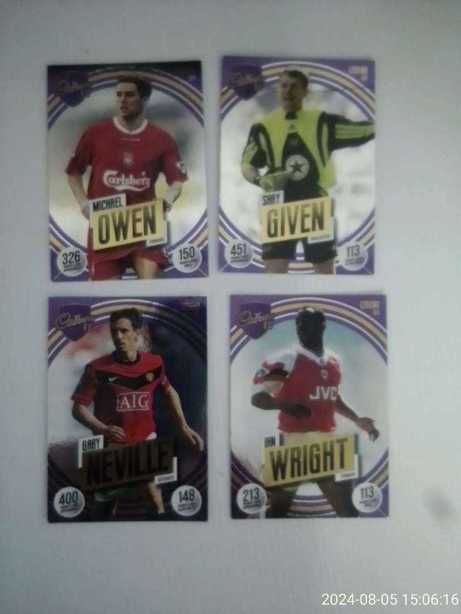 PANINI ADRENALYN FOOTBALL TRADING CARDS - CADBURY FC.