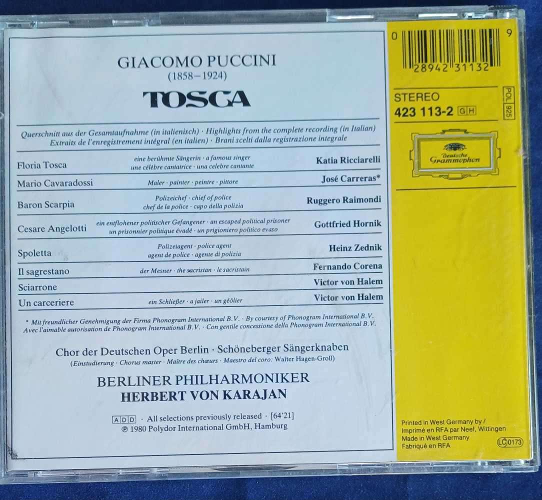 Puccini: Tosca - Querschnitt cd