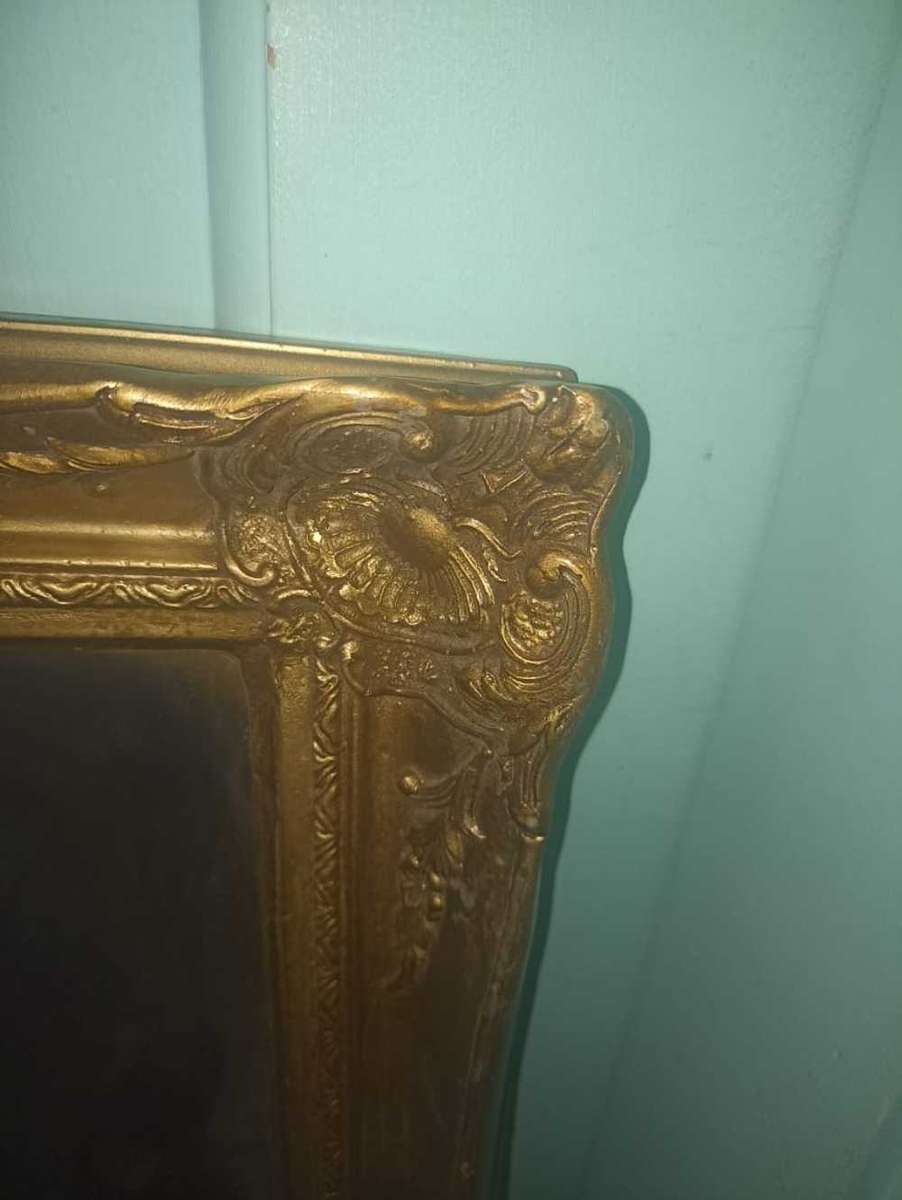 Patterned Gilded Vintage Mirror