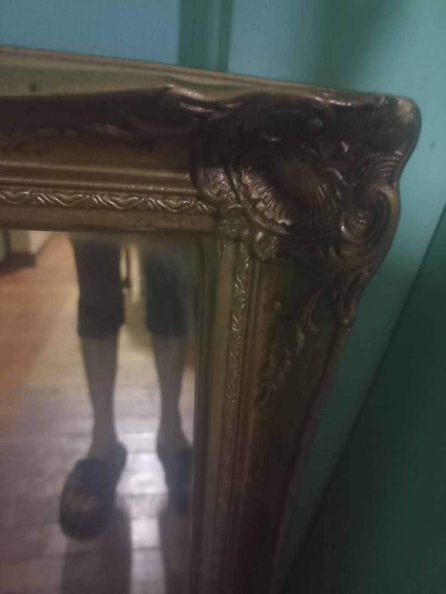 Patterned Gilded Vintage Mirror