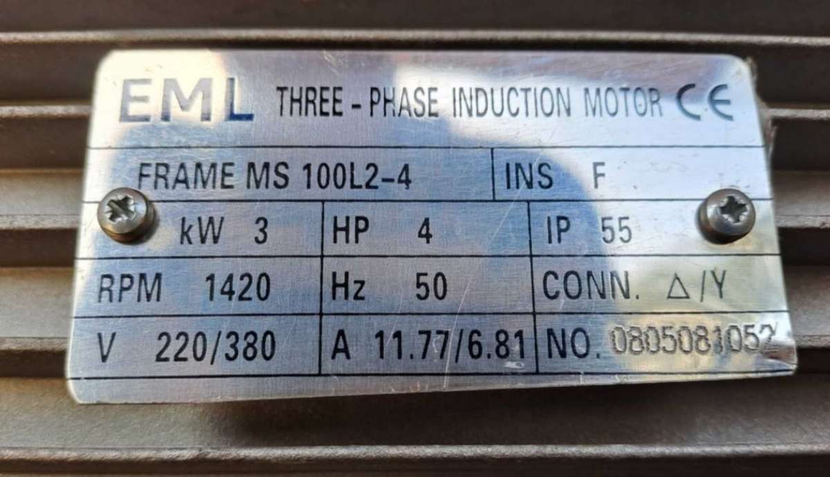 380v 3 phase electric motor. 1420 Rpm