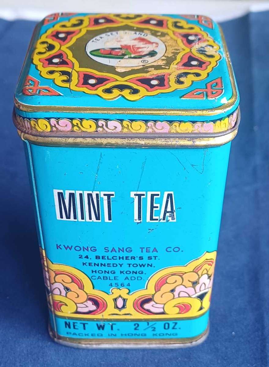 Mint tea tin