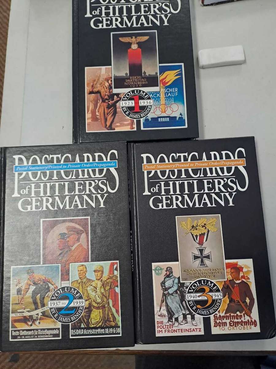 POSTCARDS OF HITLER`S GERMANY.  3 VOLUMES