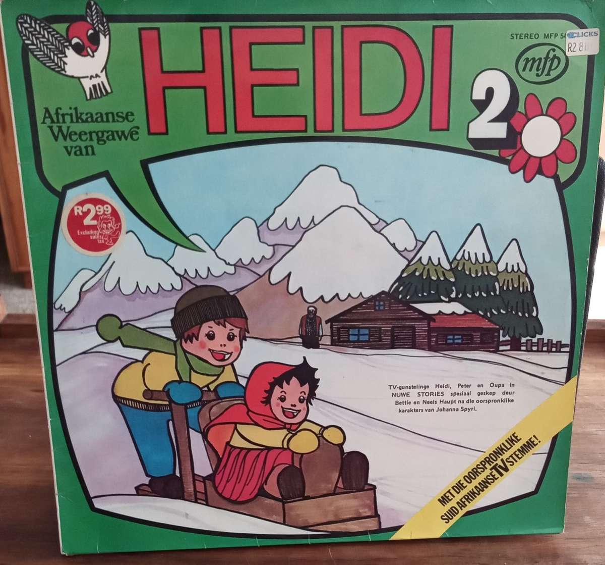 HEIDI 2 LP VINYL RECORD STEREO AFRIKAANS