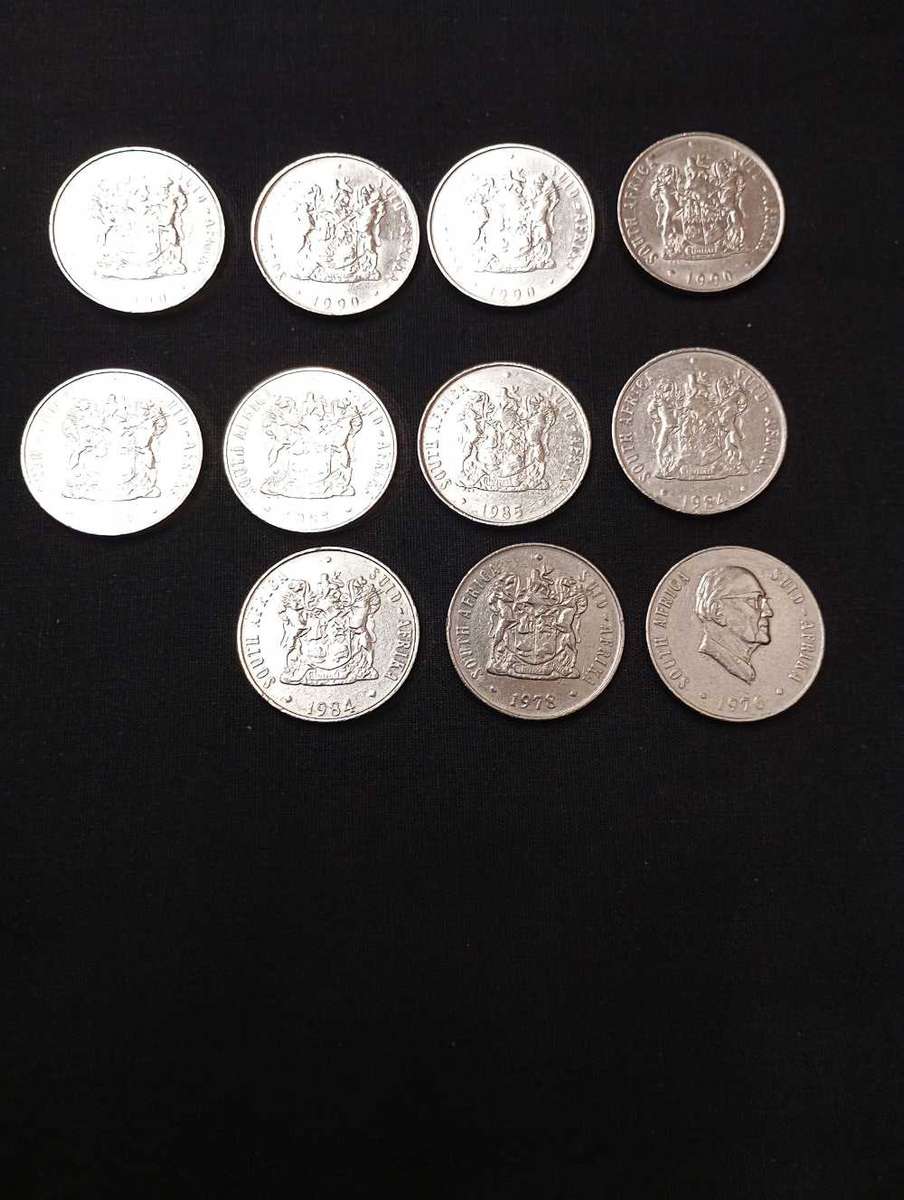Republic of South Africa 50 Cent 1976-1990 Coins