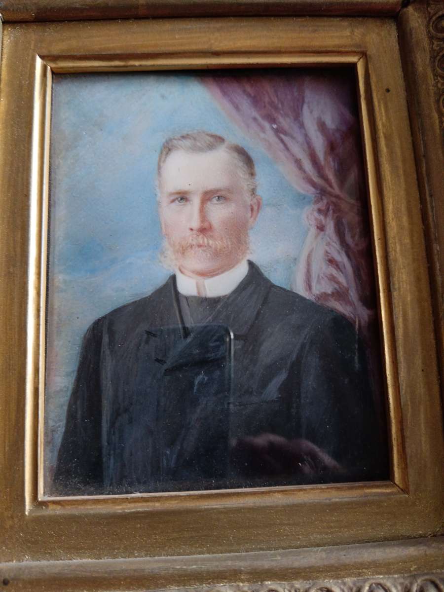 Ornately Framed Minature Painting of Period Gentleman - For Jaques 2069 Only