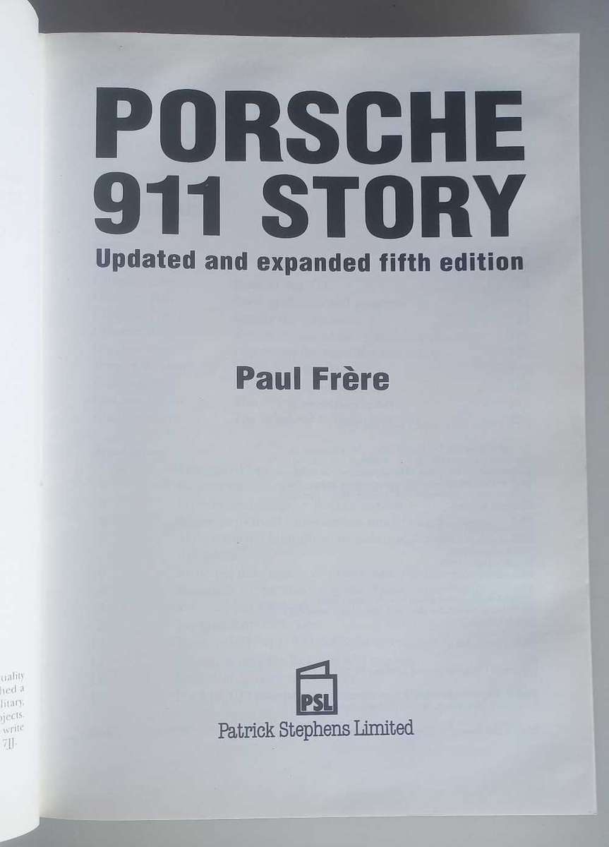 Porche 911 story by Paul Frere