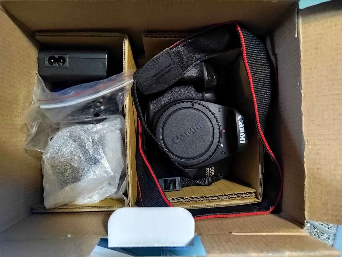 Canon 4000D DSLR Twin Lens Camera Kit