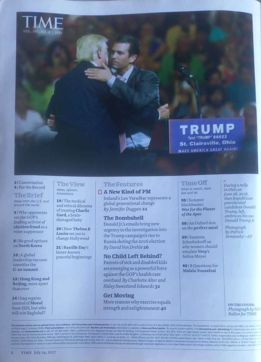 Time magazine July 24, 2017