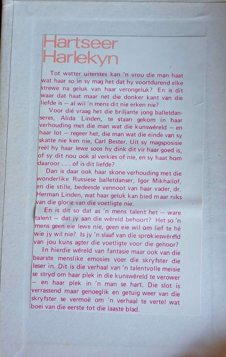 Hartseer harlekyn deur Wille Martin