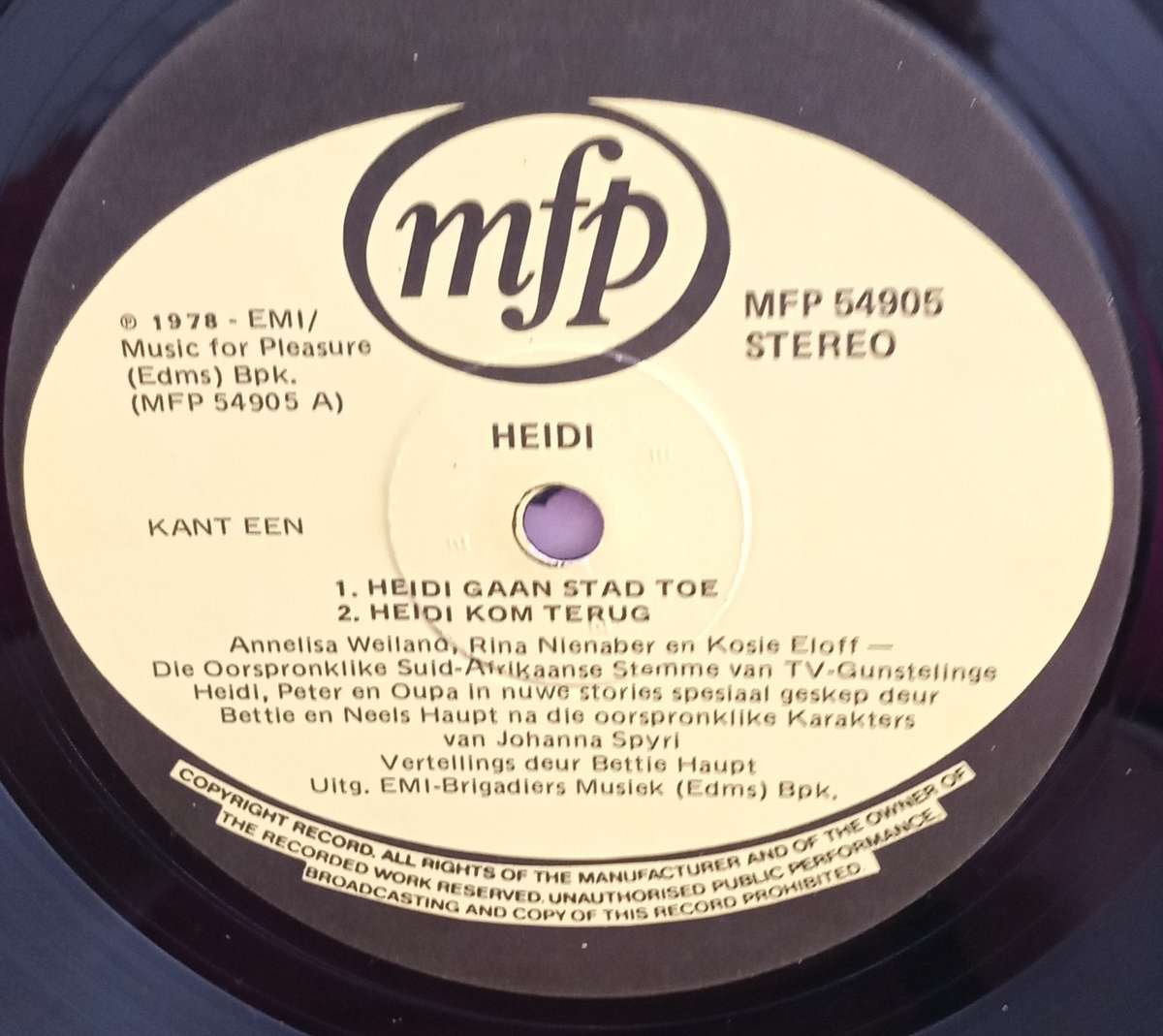 HEIDI 3 LP VINYL RECORD STEREO. AFRIKAANS