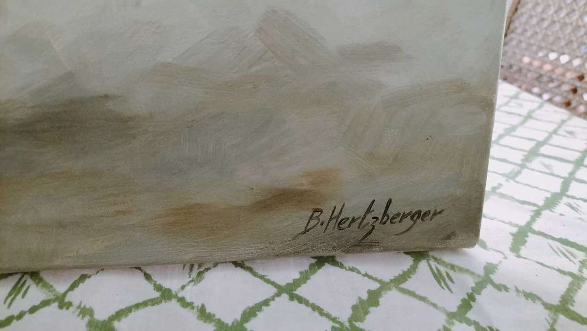 Painting of a Chicken by B. Hertzberger