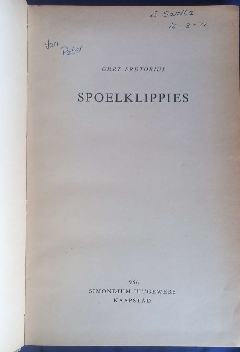Spoelklippies deur Gert Pretorius