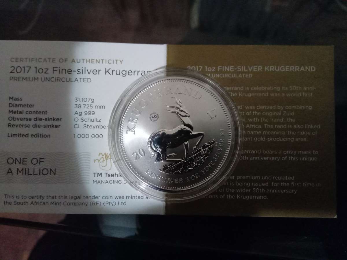 PAUL KRUGER ONE oz PREMUIM UNCIRCULATED 2017