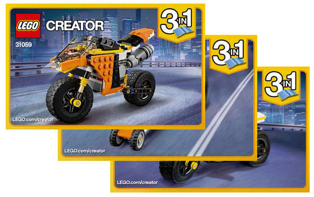 Lego Used (Instruction Booklet/s) - Creator 31059 Sunset Street Bike