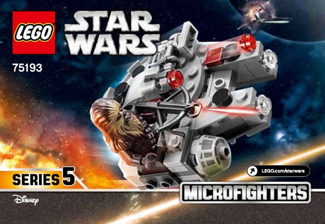 Lego Used (Instruction Booklet/s) - Star Wars 75193 Millennium Falcon Microfighter