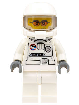 Spacesuit, White Legs, Space Helmet, Orange Sunglasses - Original Lego Minifigures