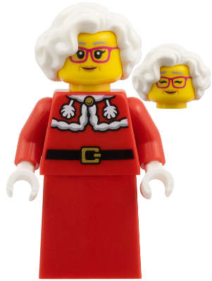 Lego (N) ~ Mrs. Claus - Red Jacket Plain Skirt~