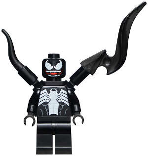 Lego (N) ~ Venom - Teeth Parted 2 Back Appendages Asymmetrical~