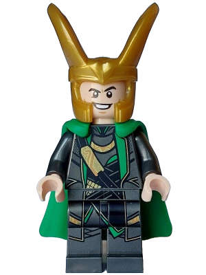 Lego (N) ~ Loki - Pearl Dark Gray Suit Flexible Rubber Cape~