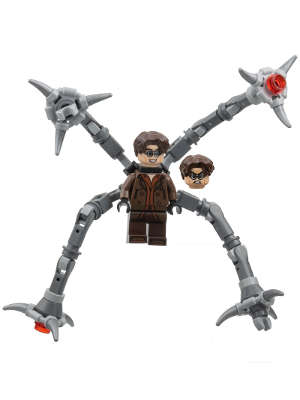 Lego (N) ~ Dr. Octopus (Otto Octavius) / Doc Ock - Reddish Brown Outfit Mechani~