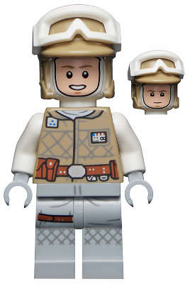 Lego NEW- Luke Skywalker (Hoth Balaclava Head)