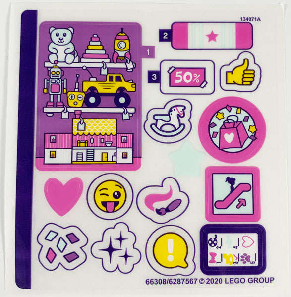 Lego (N) ~ Sticker Sheet for Set 41409 - (66308/6287567)~