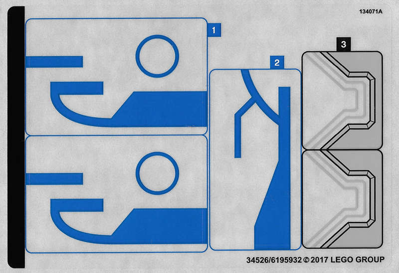 Lego (N) ~ Sticker Sheet for Set 76088 - (34526/6195932)~