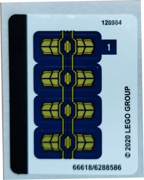 Lego (N) ~ Sticker Sheet for Set 76141 - (66618/6288586)~