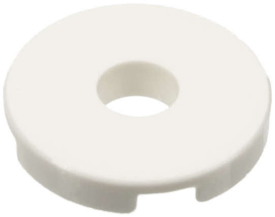 Lego (N) ~ Tile Round 2 x 2 with Hole ~ [White]