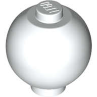 Lego (N) ~ Brick Round 2 x 2 Sphere with Stud / Robot Body ~ [White]