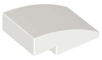 Lego NEW - Slope Curved 3 x 2~ [White]