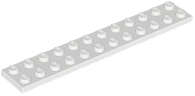Lego (U) ~ Plate 2 x 12 ~ [White]