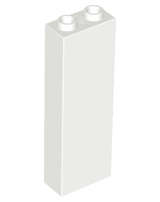 Lego (N) ~ Brick 1 x 2 x 5 ~ [White]