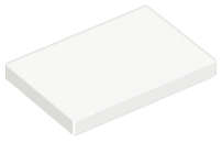 Lego (N) ~ Tile 2 x 3 ~ [White]