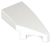 Lego (N) ~ Wedge 2 x 1 x 2/3 Right ~ [White]