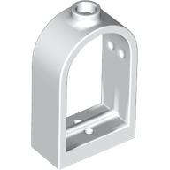 Lego (N) ~ Window 1 x 2 x 2 2/3 with Rounded Top ~ [White]
