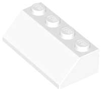 Lego (U) ~ Slope 45 2 x 4 ~ [White]