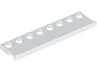 Lego (N) ~ Plate Modified 2 x 8 with Door Rail ~ [White]