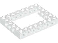 Lego (N) ~ Technic Brick 6 x 8 Open Center ~ [White]