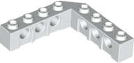 Lego (U) ~ Technic Brick 5 x 5 Right Angle (1 x 4 - 1 x 4) ~ [White]