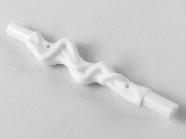 Lego (N) ~ Minifigure Weapon Web Effect Long and Narrow with Bar Ends ~ [White]